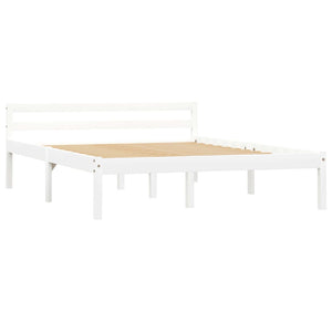 vidaXL Solid Pine Bed White 140x200 cm