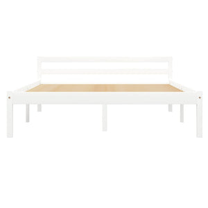 vidaXL Solid Pine Bed White 140x200 cm