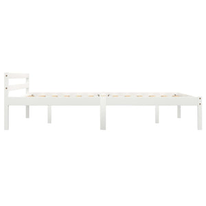 vidaXL Solid Pine Bed White 140x200 cm