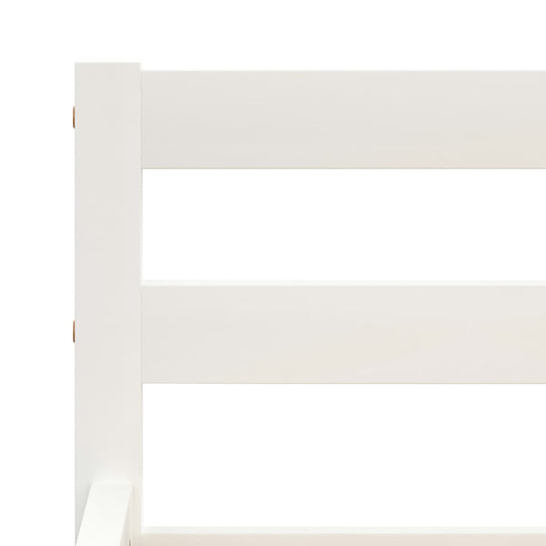 vidaXL Solid Pine Bed White 140x200 cm