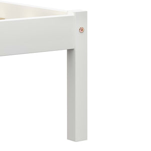 vidaXL Solid Pine Bed White 140x200 cm