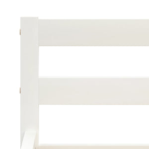 vidaXL Solid Pine Bed White 180x200 cm