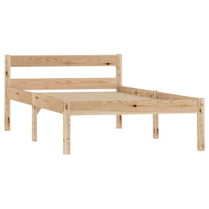 vidaXL Solid Pine Bed 100x200 cm