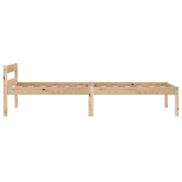 vidaXL Solid Pine Bed 100x200 cm