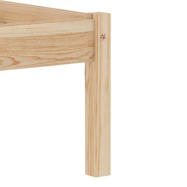 vidaXL Solid Pine Bed 120x200 cm