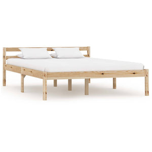 vidaXL Solid Pine Bed 140x200 cm