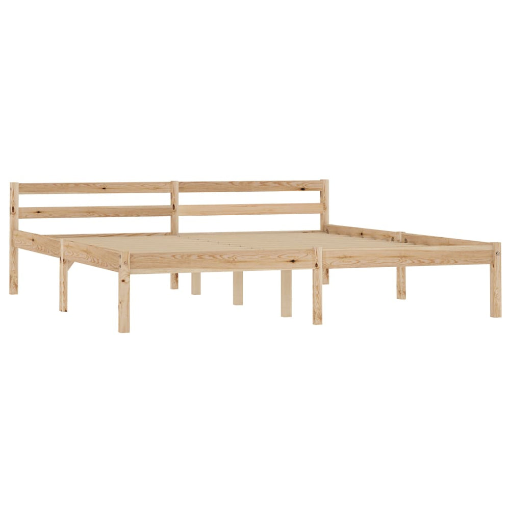 vidaXL Solid Pine Wood Bed 180x200 cm