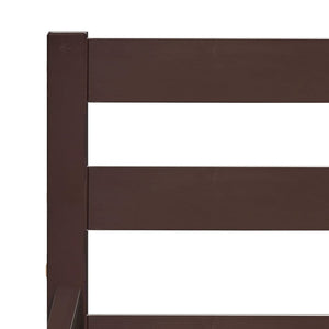 vidaXL Solid Wood Bed Dark Brown Pine 180x200 cm