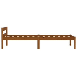 vidaXL Solid Wood Bed Honey Brown Pine 90x200 cm