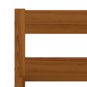 vidaXL Solid Wood Bed Honey Brown Pine 90x200 cm