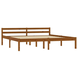 vidaXL Solid Wood Bed Honey Brown Pine 180x200 cm