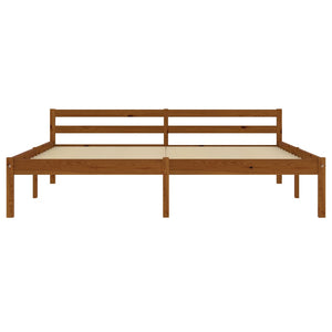 vidaXL Solid Wood Bed Honey Brown Pine 180x200 cm