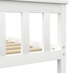 vidaXL Solid Pine Bed White 180x200 cm