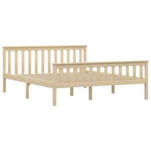 vidaXL Solid Wood Bed Light Wood Pine 160x200 cm