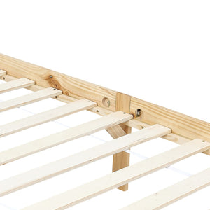 vidaXL Four-Poster Bed Frame Solid Pine 100 x 200 cm