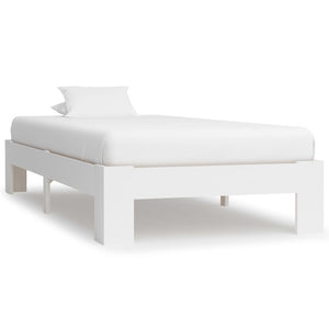 vidaXL Solid Pine Wood Bed White 90x200 cm