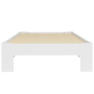 vidaXL Solid Pine Wood Bed White 90x200 cm