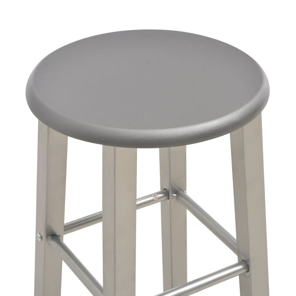 vidaXL Bar Stools 2 pcs Anthracite MDF