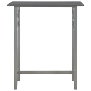 vidaXL 3-Piece Bar Set Wood and Steel Anthracite