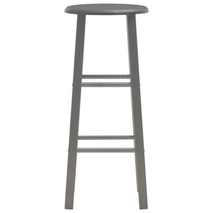 vidaXL 3-Piece Bar Set Wood and Steel Anthracite