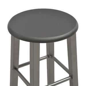 vidaXL 3-Piece Bar Set Wood and Steel Anthracite