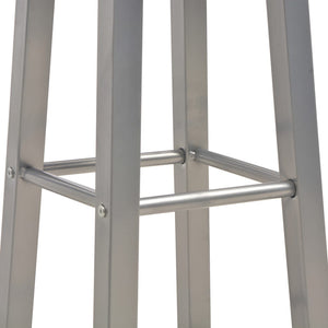 vidaXL 3-Piece Bar Set Wood and Steel Anthracite