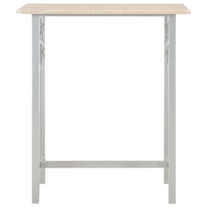 vidaXL 3-Piece Bar Set Wood and Steel