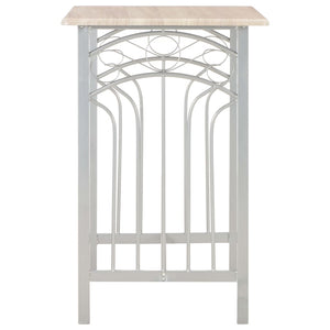 vidaXL 3-Piece Bar Set Wood and Steel