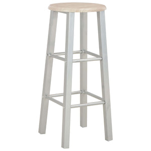 vidaXL 3-Piece Bar Set Wood and Steel