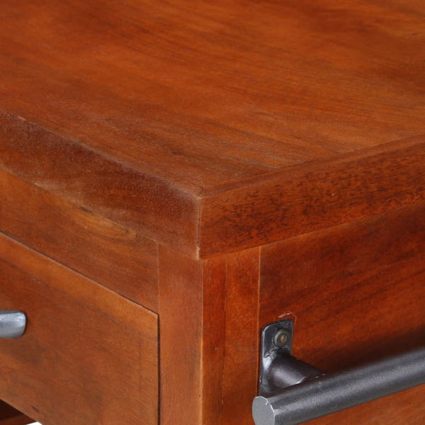 vidaXL Serving Trolley 100x48x89 cm Solid Acacia Wood