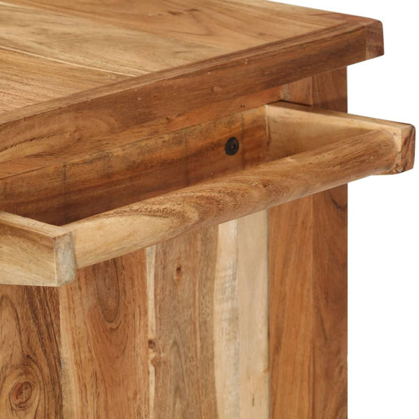 vidaXL Serving Cart 80x45x91 cm Solid Acacia Wood