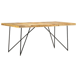 vidaXL Dining Table 180×90×76 cm Solid Mango Wood