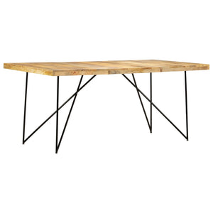 vidaXL Dining Table 180×90×76 cm Solid Mango Wood