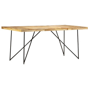 vidaXL Dining Table 180×90×76 cm Solid Mango Wood