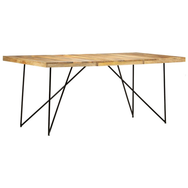 vidaXL Dining Table 180×90×76 cm Solid Mango Wood