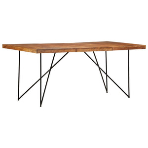 vidaXL Dining Table 180 x 90 x 76 cm Solid Acacia Wood