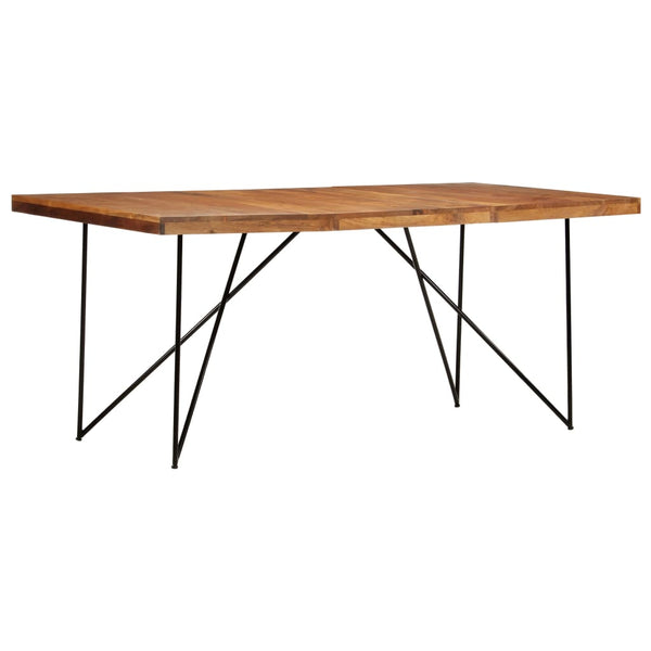 vidaXL Dining Table 180 x 90 x 76 cm Solid Acacia Wood