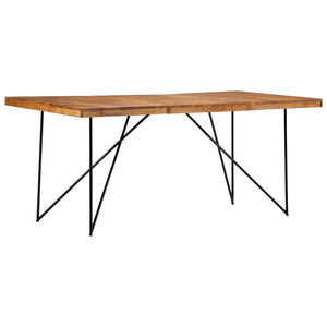 vidaXL Dining Table 180 x 90 x 76 cm Solid Acacia Wood