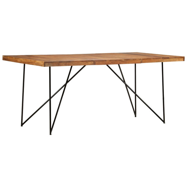 vidaXL Dining Table 180 x 90 x 76 cm Solid Acacia Wood