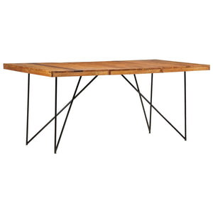 vidaXL Dining Table 180 x 90 x 76 cm Solid Acacia Wood