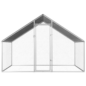 vidaXL Outdoor Chicken Coop 2.75x2x1.92 m Galvanized Steel