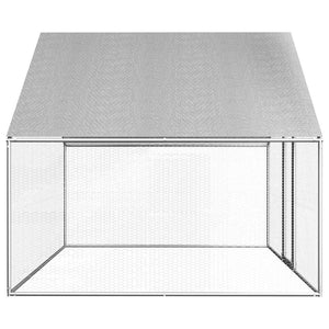 vidaXL Outdoor Chicken Coop 2.75x2x1.92 m Galvanized Steel