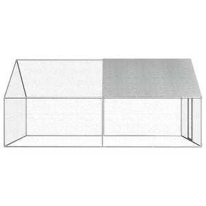 vidaXL Outdoor Chicken Coop 2.75x4x1.92 m Galvanised Steel