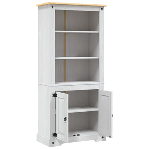 vidaXL Mexican Style Buffet Cabinet Pine Wood White 80x40x170 cm