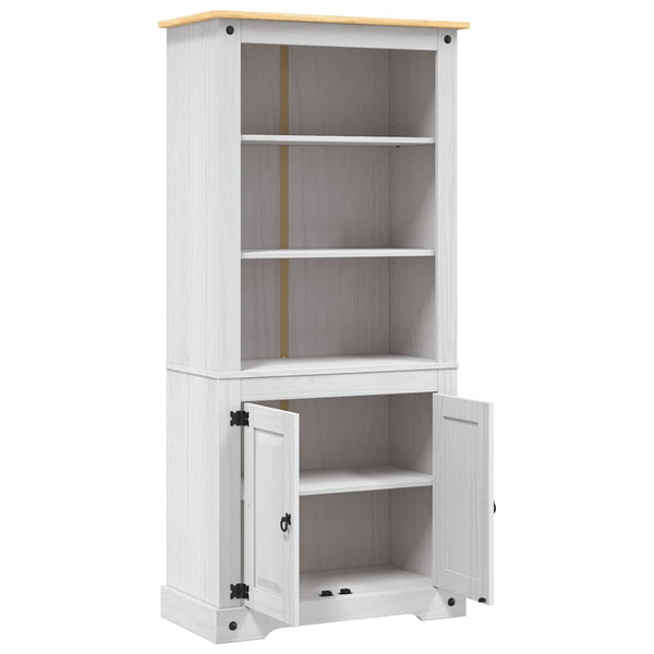 vidaXL Mexican Style Buffet Cabinet Pine Wood White 80x40x170 cm