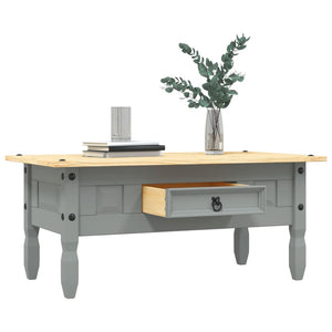vidaXL Coffee Table Mexican Style Pinewood Grey 100x55x44 cm