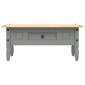 vidaXL Coffee Table Mexican Style Pinewood Grey 100x55x44 cm