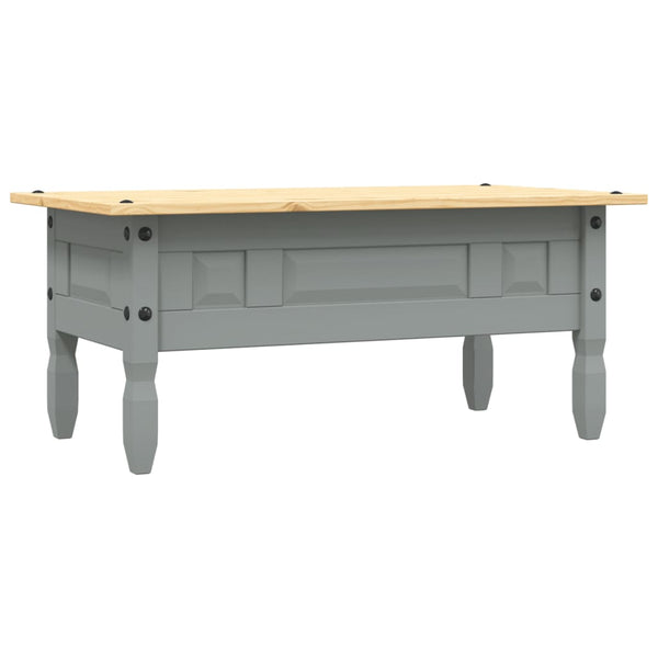vidaXL Coffee Table Mexican Style Pinewood Grey 100x55x44 cm