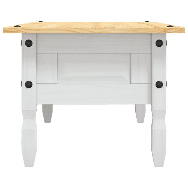 vidaXL Coffee Table Mexico Style Pine Wood White 100x55x44 cm