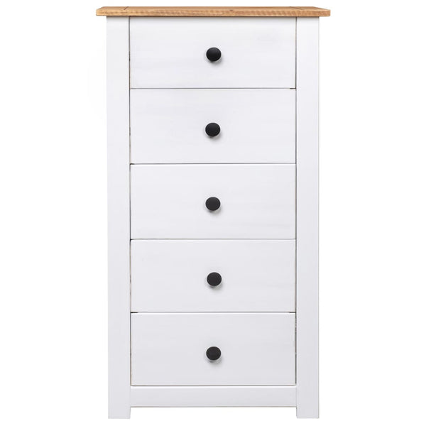 vidaXL Sideboard White 46x40x89 cm Pine Wood Panama